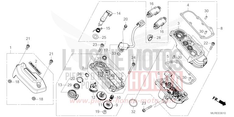 KUPPLUNGSBETAETIGER von Hornet 500 GRAND PRIX RED (R380) von 2026